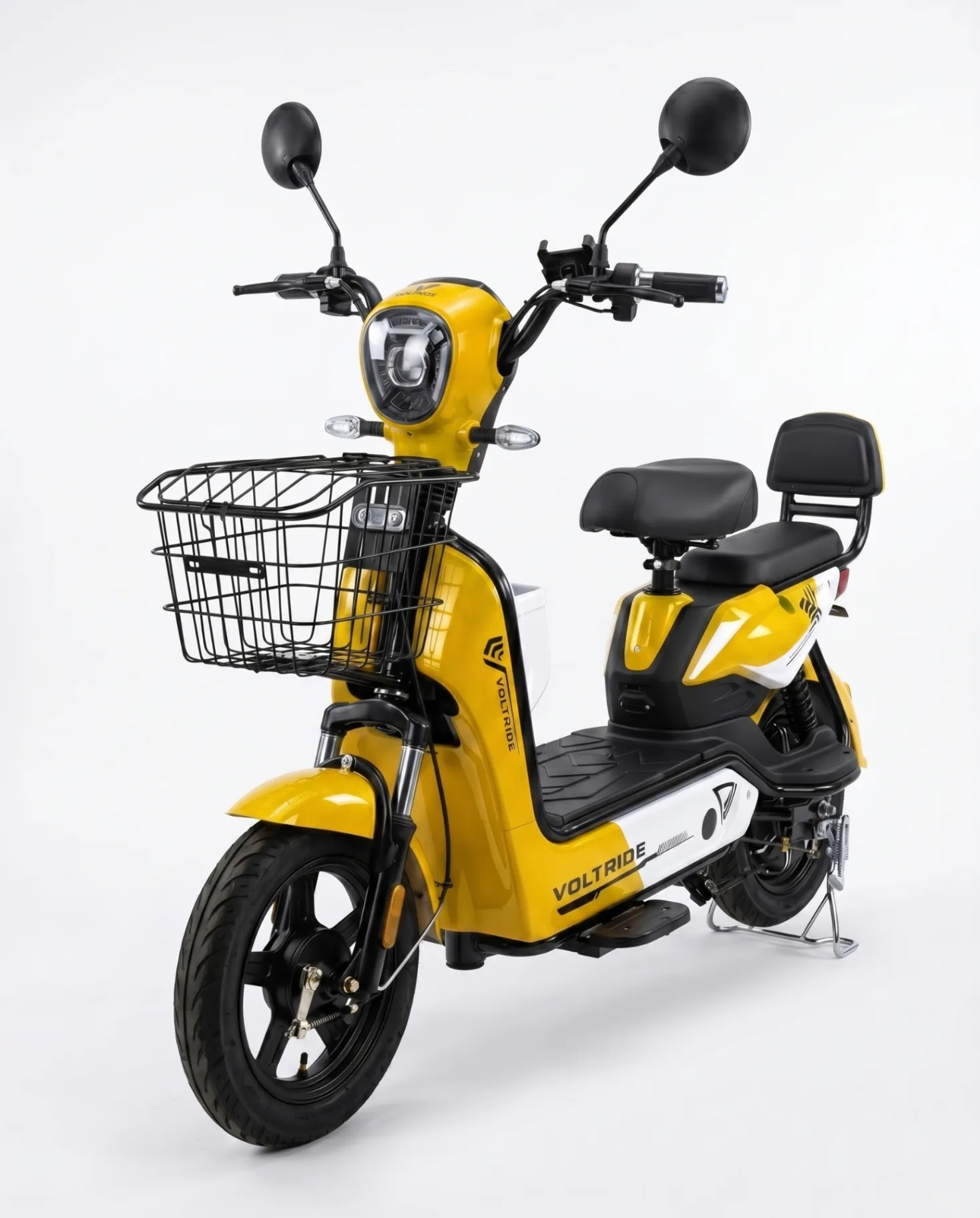 Scooter électrique VOLTRIDE coloris Jaune / Blanc