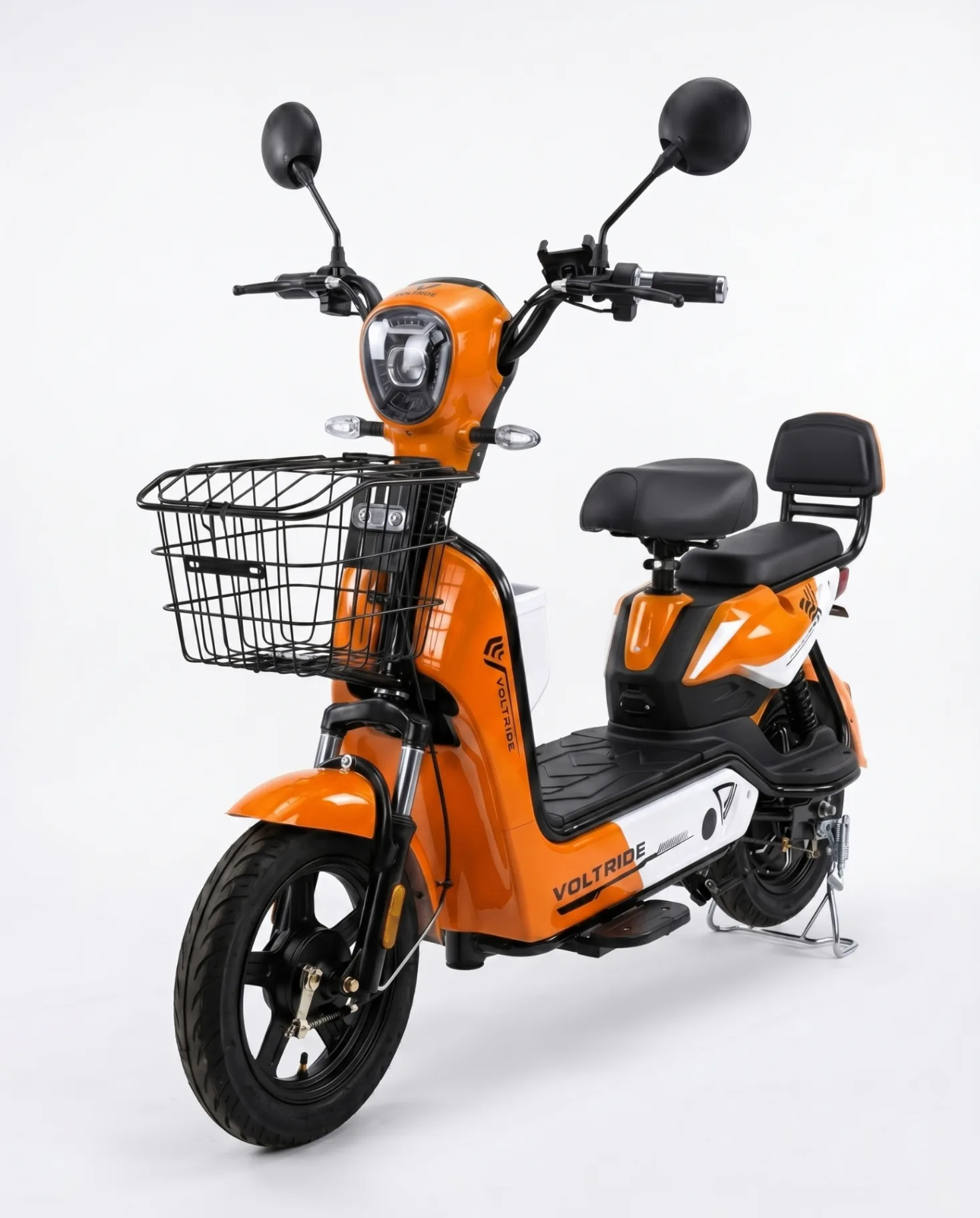 Scooter électrique VOLTRIDE coloris Orange / Blanc